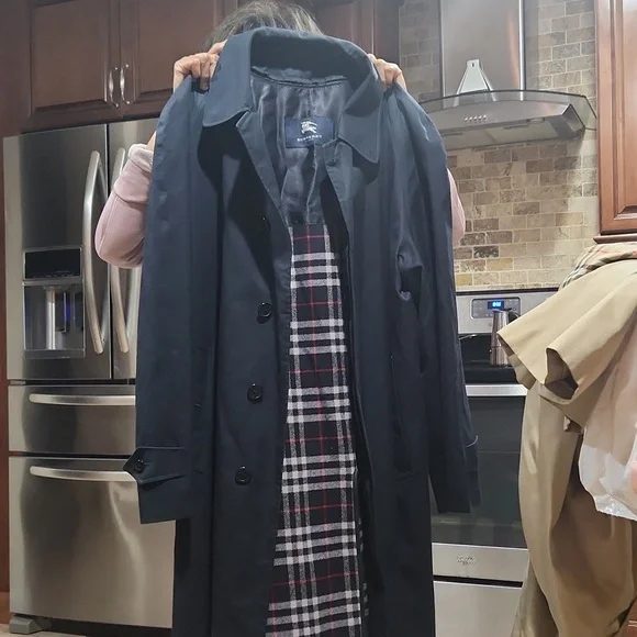 Burberry rain coat dark blue - Main Image